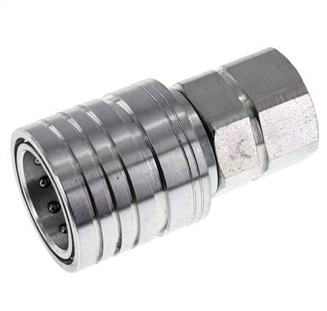 Stalen DN 25 Hydraulische Koppeling Snelkoppeling M30x1.5 Binnendraad ISO 7241-1 A D 34.3mm