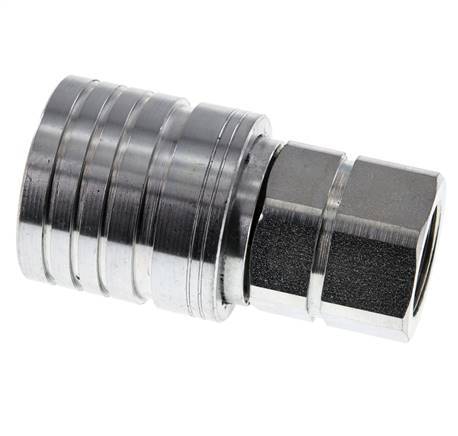 Stalen DN 25 Hydraulische Koppeling Snelkoppeling M30x1.5 Binnendraad ISO 7241-1 A D 34.3mm