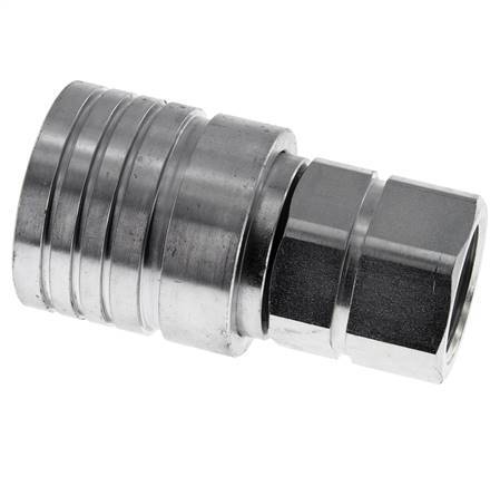 Stalen DN 25 Hydraulische Koppeling Snelkoppeling G 1 inch Binnendraad ISO 7241-1 A D 34.3mm