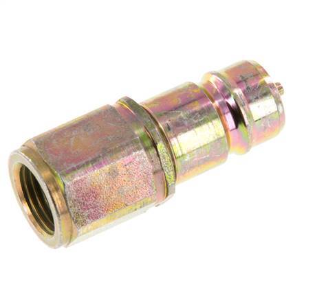 Steel DN 10 Hydraulic Coupling Plug M16x1.5 Female Threads ISO 7241-1 A D 17.3mm
