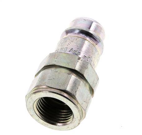Stalen DN 12.5 Hydraulische Koppeling Insteeknippel G 1/2 inch Binnendraad ISO 7241-1 A D 20.5mm