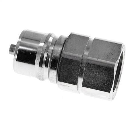 Steel DN 25 Hydraulic Coupling Plug G 1 inch Female Threads ISO 7241-1 A D 34.3mm
