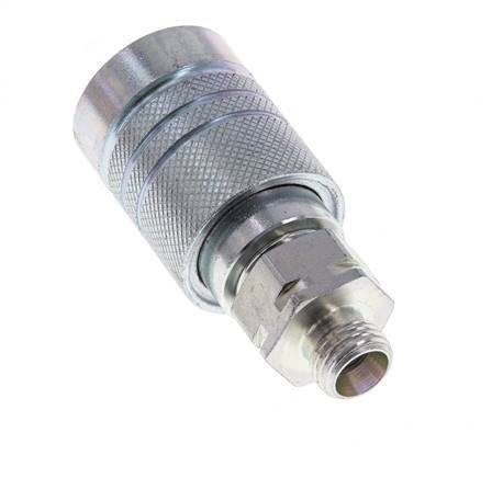 Stalen DN 10 Hydraulische Koppeling Snelkoppeling 8 mm L Knelring ISO 7241-1 A/8434-1 D 17.3mm