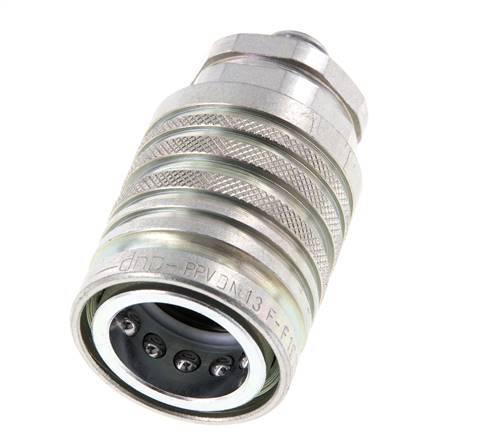Stalen DN 12.5 Hydraulische Koppeling Snelkoppeling 8 mm L Knelring ISO 7241-1 A/8434-1 D 20.5mm