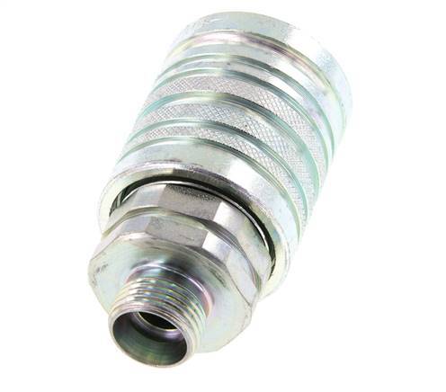 Stalen DN 12.5 Hydraulische Koppeling Snelkoppeling 12 mm L Knelring ISO 7241-1 A/8434-1 D 20.5mm