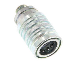 Stalen DN 12.5 Hydraulische Koppeling Snelkoppeling 12 mm L Knelring ISO 7241-1 A/8434-1 D 20.5mm