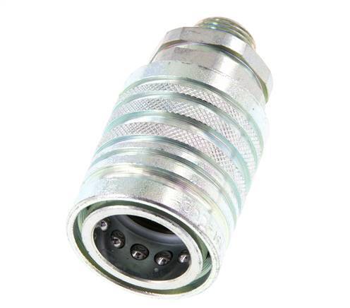 Stalen DN 12.5 Hydraulische Koppeling Snelkoppeling 12 mm L Knelring ISO 7241-1 A/8434-1 D 20.5mm