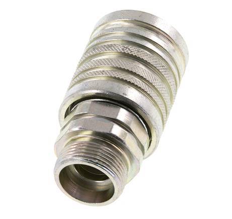 Stalen DN 12.5 Hydraulische Koppeling Snelkoppeling 18 mm L Knelring ISO 7241-1 A/8434-1 D 20.5mm