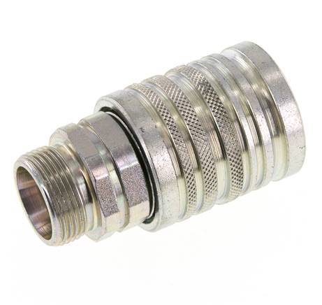 Stalen DN 12.5 Hydraulische Koppeling Snelkoppeling 18 mm L Knelring ISO 7241-1 A/8434-1 D 20.5mm