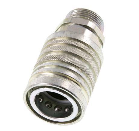 Stalen DN 12.5 Hydraulische Koppeling Snelkoppeling 18 mm L Knelring ISO 7241-1 A/8434-1 D 20.5mm