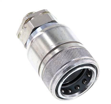 Stalen DN 20 Hydraulische Koppeling Snelkoppeling 12 mm L Knelring ISO 7241-1 A/8434-1 D 29.1mm
