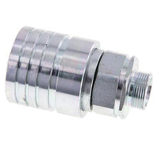 Stalen DN 25 Hydraulische Koppeling Snelkoppeling 18 mm L Knelring ISO 7241-1 A/8434-1 D 34.3mm