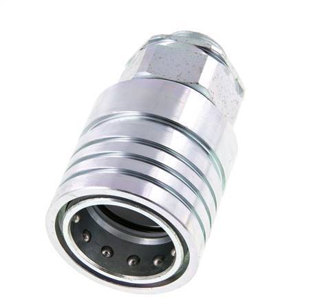 Stalen DN 25 Hydraulische Koppeling Snelkoppeling 18 mm L Knelring ISO 7241-1 A/8434-1 D 34.3mm