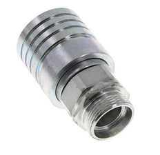 Stalen DN 25 Hydraulische Koppeling Snelkoppeling 28 mm L Knelring ISO 7241-1 A/8434-1 D 34.3mm