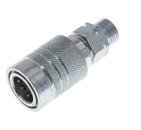 Stalen DN 10 Hydraulische Koppeling Snelkoppeling 10 mm S Knelring ISO 7241-1 A/8434-1 D 17.3mm