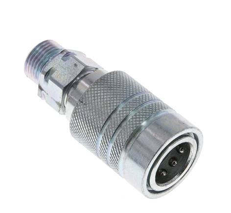 Stalen DN 10 Hydraulische Koppeling Snelkoppeling 10 mm S Knelring ISO 7241-1 A/8434-1 D 17.3mm
