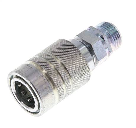 Stalen DN 10 Hydraulische Koppeling Snelkoppeling 12 mm S Knelring ISO 7241-1 A/8434-1 D 17.3mm