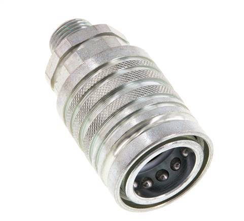 Stalen DN 12.5 Hydraulische Koppeling Snelkoppeling 10 mm S Knelring ISO 7241-1 A/8434-1 D 20.5mm
