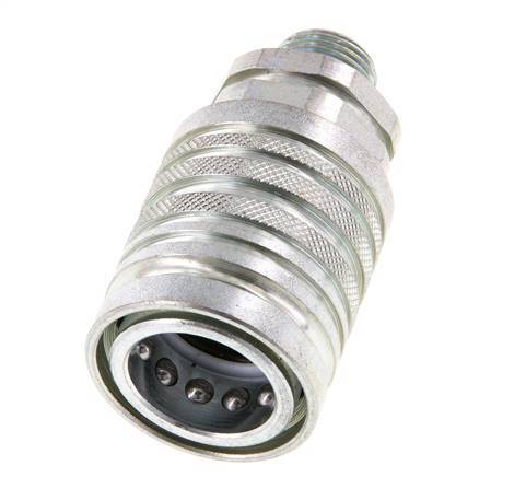 Stalen DN 12.5 Hydraulische Koppeling Snelkoppeling 10 mm S Knelring ISO 7241-1 A/8434-1 D 20.5mm