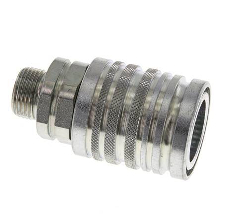 Stalen DN 12.5 Hydraulische Koppeling Snelkoppeling 12 mm S Knelring ISO 7241-1 A/8434-1 D 20.5mm