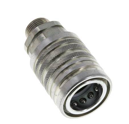 Stalen DN 12.5 Hydraulische Koppeling Snelkoppeling 12 mm S Knelring ISO 7241-1 A/8434-1 D 20.5mm