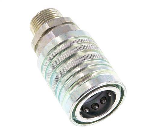 Stalen DN 12.5 Hydraulische Koppeling Snelkoppeling 14 mm S Knelring ISO 7241-1 A/8434-1 D 20.5mm