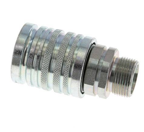 Stalen DN 12.5 Hydraulische Koppeling Snelkoppeling 16 mm S Knelring ISO 7241-1 A/8434-1 D 20.5mm