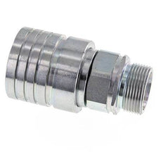 Steel DN 25 Hydraulic Coupling Socket 25 mm S Compression Ring ISO 7241-1 A/8434-1 D 34.3mm