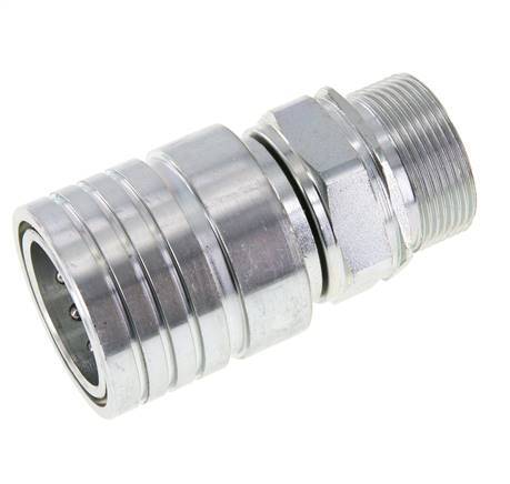 Stalen DN 25 Hydraulische Koppeling Snelkoppeling 30 mm S Knelring ISO 7241-1 A/8434-1 D 34.3mm