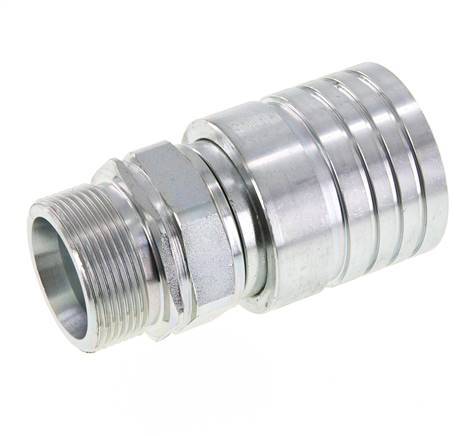 Stalen DN 25 Hydraulische Koppeling Snelkoppeling 30 mm S Knelring ISO 7241-1 A/8434-1 D 34.3mm