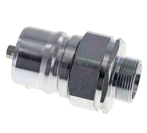 Stalen DN 25 Hydraulische Koppeling Insteeknippel 18 mm L Knelring ISO 7241-1 A/8434-1 D 34.3mm