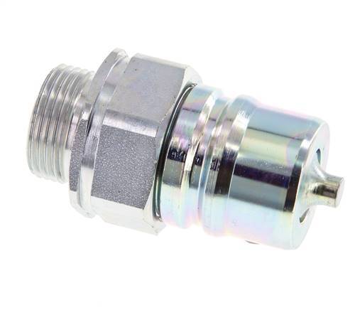 Stalen DN 25 Hydraulische Koppeling Insteeknippel 22 mm L Knelring ISO 7241-1 A/8434-1 D 34.3mm