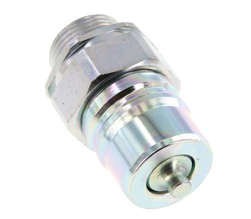 Stalen DN 25 Hydraulische Koppeling Insteeknippel 22 mm L Knelring ISO 7241-1 A/8434-1 D 34.3mm