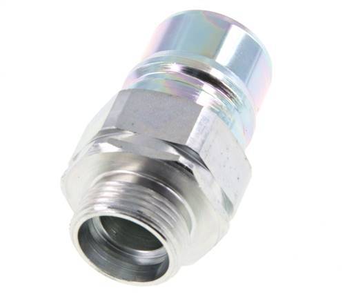 Stalen DN 25 Hydraulische Koppeling Insteeknippel 22 mm L Knelring ISO 7241-1 A/8434-1 D 34.3mm