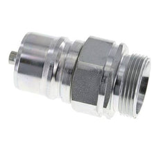 Steel DN 25 Hydraulic Coupling Plug 28 mm L Compression Ring ISO 7241-1 A/8434-1 D 34.3mm