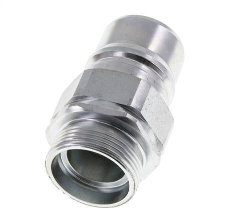 Stalen DN 25 Hydraulische Koppeling Insteeknippel 28 mm L Knelring ISO 7241-1 A/8434-1 D 34.3mm