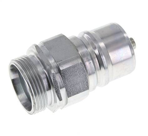 Stalen DN 25 Hydraulische Koppeling Insteeknippel 28 mm L Knelring ISO 7241-1 A/8434-1 D 34.3mm