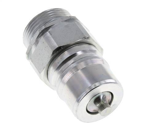 Stalen DN 25 Hydraulische Koppeling Insteeknippel 28 mm L Knelring ISO 7241-1 A/8434-1 D 34.3mm