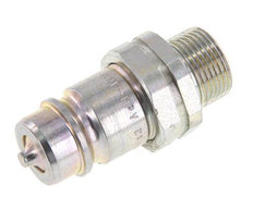 Steel DN 12.5 Hydraulic Coupling Plug 14 mm S Compression Ring ISO 7241-1 A/8434-1 D 20.5mm