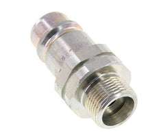 Steel DN 12.5 Hydraulic Coupling Plug 14 mm S Compression Ring ISO 7241-1 A/8434-1 D 20.5mm