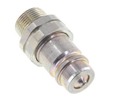 Steel DN 12.5 Hydraulic Coupling Plug 14 mm S Compression Ring ISO 7241-1 A/8434-1 D 20.5mm