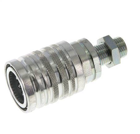 Stalen DN 12.5 Hydraulische Koppeling Snelkoppeling 10 mm L Knelring Schotkoppeling ISO 7241-1 A/8434-1 D 20.5mm