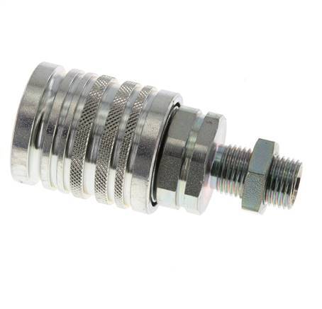 Stalen DN 12.5 Hydraulische Koppeling Snelkoppeling 10 mm L Knelring Schotkoppeling ISO 7241-1 A/8434-1 D 20.5mm