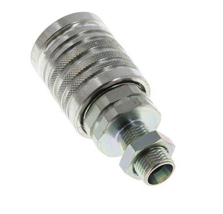 Stalen DN 12.5 Hydraulische Koppeling Snelkoppeling 10 mm L Knelring Schotkoppeling ISO 7241-1 A/8434-1 D 20.5mm