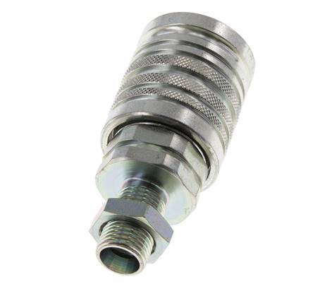 Stalen DN 12.5 Hydraulische Koppeling Snelkoppeling 10 mm L Knelring Schotkoppeling ISO 7241-1 A/8434-1 D 20.5mm