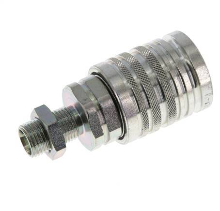 Stalen DN 12.5 Hydraulische Koppeling Snelkoppeling 10 mm L Knelring Schotkoppeling ISO 7241-1 A/8434-1 D 20.5mm