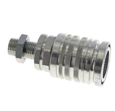 Stalen DN 12.5 Hydraulische Koppeling Snelkoppeling 10 mm L Knelring Schotkoppeling ISO 7241-1 A/8434-1 D 20.5mm