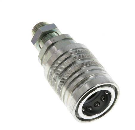 Stalen DN 12.5 Hydraulische Koppeling Snelkoppeling 10 mm L Knelring Schotkoppeling ISO 7241-1 A/8434-1 D 20.5mm