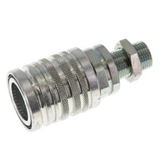 Stalen DN 12.5 Hydraulische Koppeling Snelkoppeling 12 mm L Knelring Schotkoppeling ISO 7241-1 A/8434-1 D 20.5mm