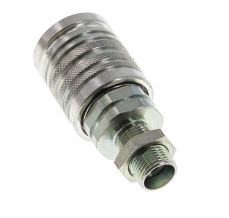 Stalen DN 12.5 Hydraulische Koppeling Snelkoppeling 12 mm L Knelring Schotkoppeling ISO 7241-1 A/8434-1 D 20.5mm
